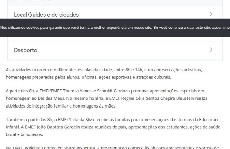 Escolas de Caraguatatuba promovem Dia da Família