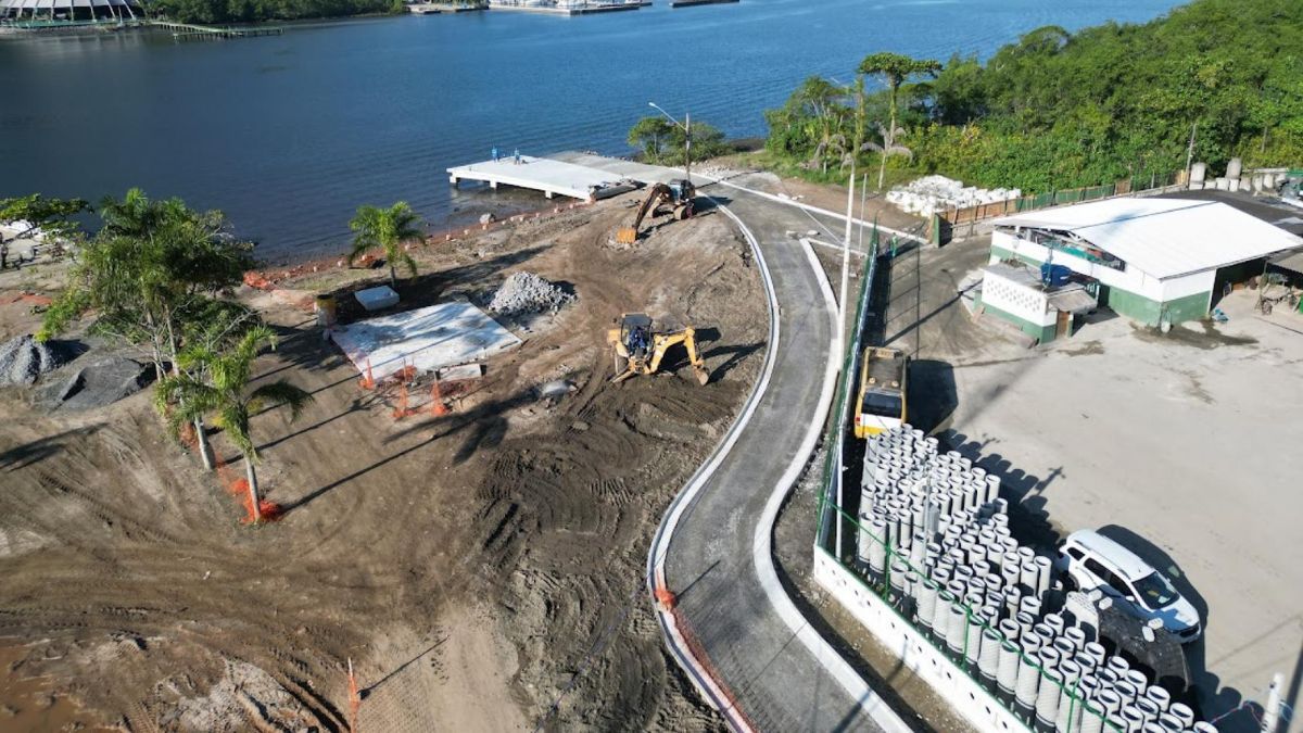 Obras no Portinho Caruara ultrapassam 70%