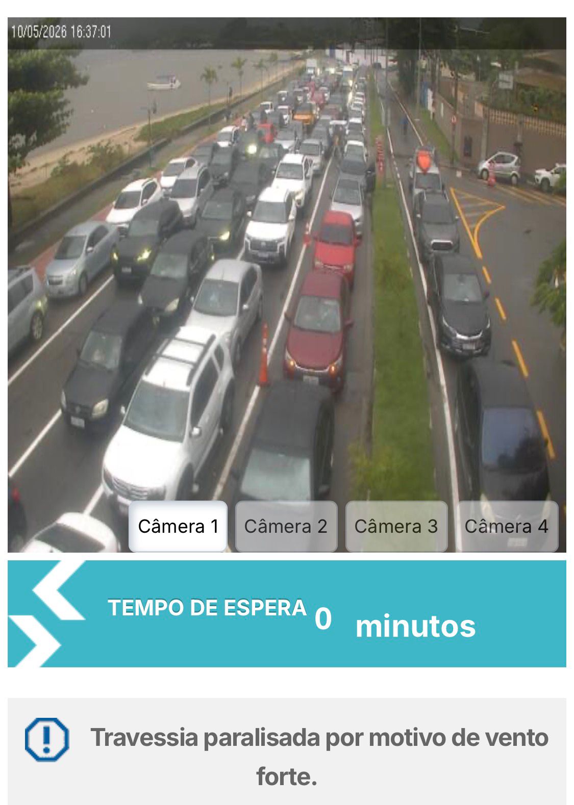 Balsa entre São Sebastião e Ilhabela para de funcionar
