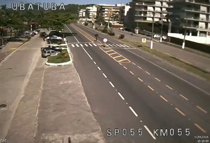 Tráfego normal na SP 055