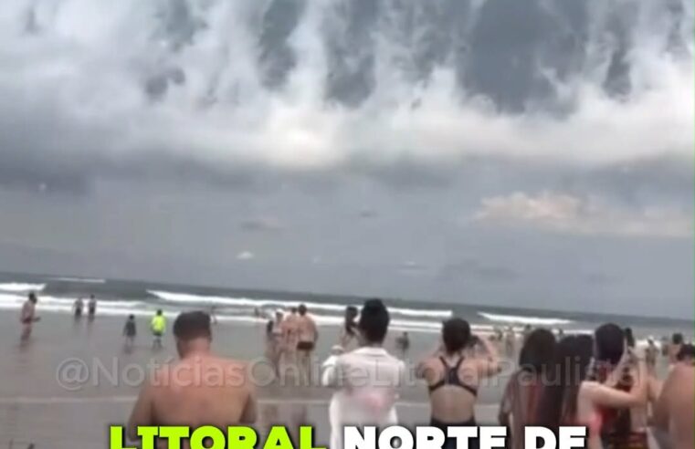 Frente fria muda o tempo no Litoral Norte