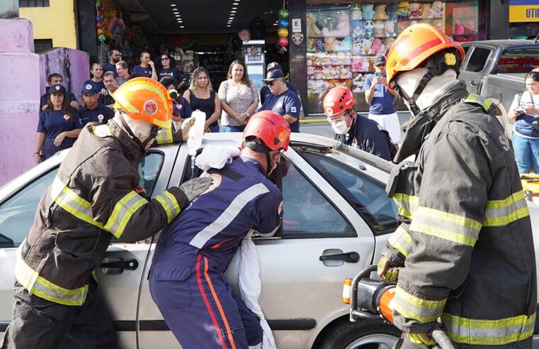 São Sebastião promove simulado de acidente de trânsito