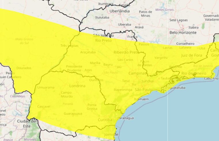 Fim de semana terá alerta de tempestade no Litoral