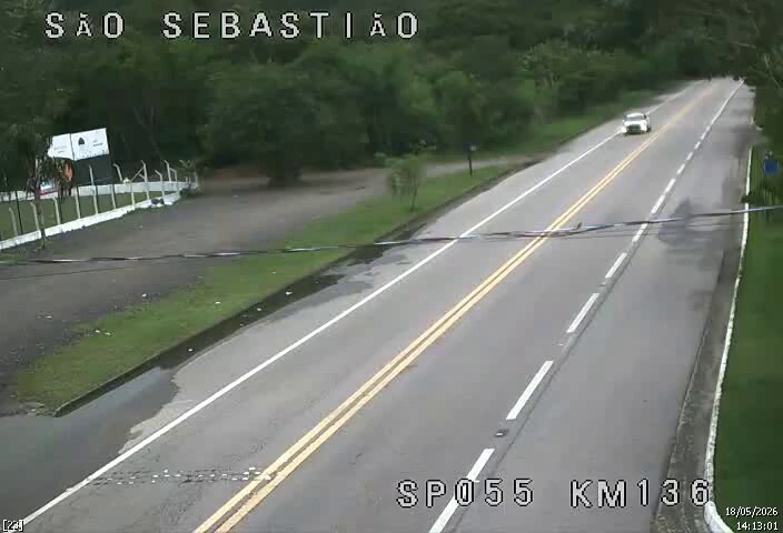 Tráfego normal em trecho da SP 055