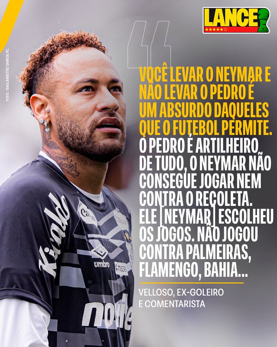 Velloso critica lista de convocados para Copa do Mundo