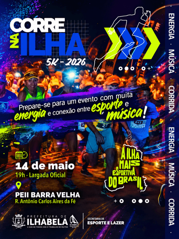 Corre na Ilha traz corrida neon em Ilhabela