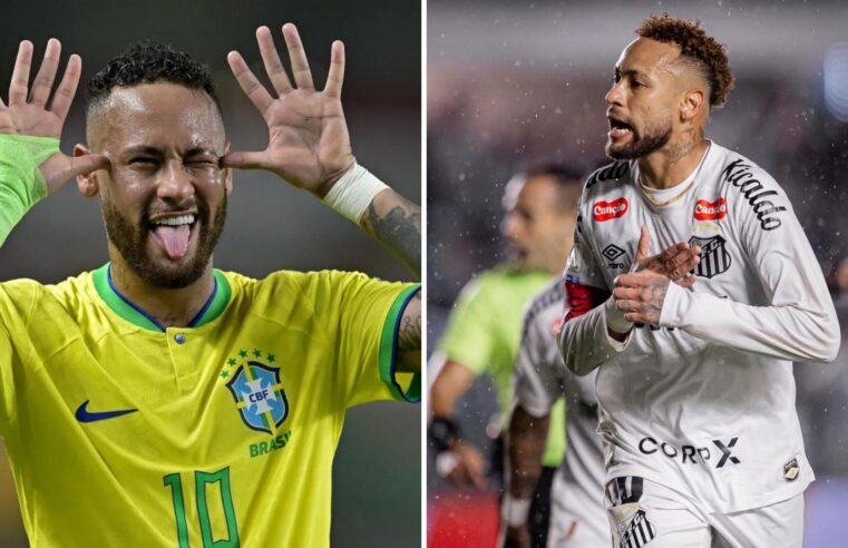 Neymar iguala Pelé e disputará sua quarta Copa