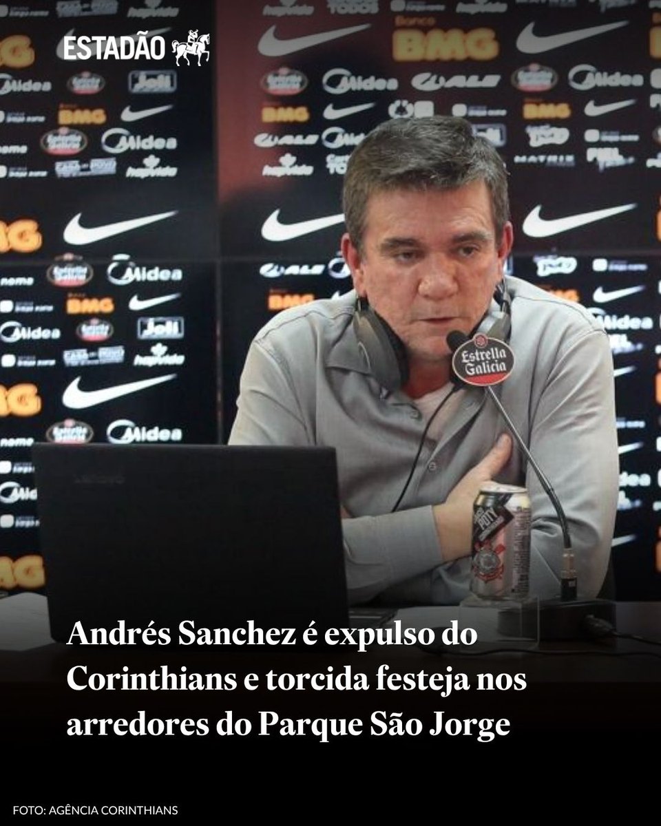 Corinthians remove Andrés Sanchez do quadro de sócios