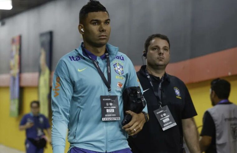 Casemiro chega à Granja Comary