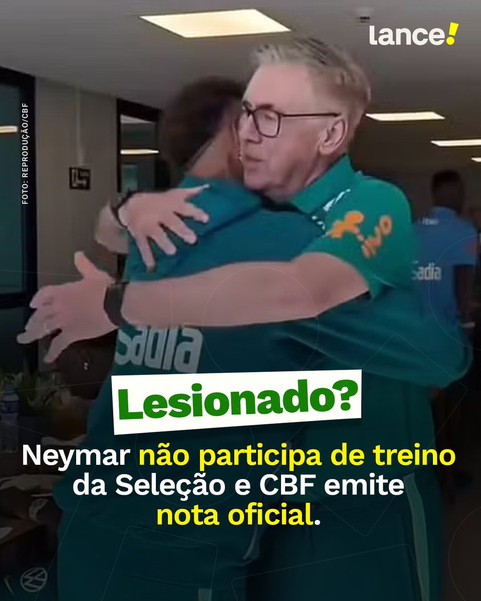 Neymar falta ao primeiro treino da Seleção