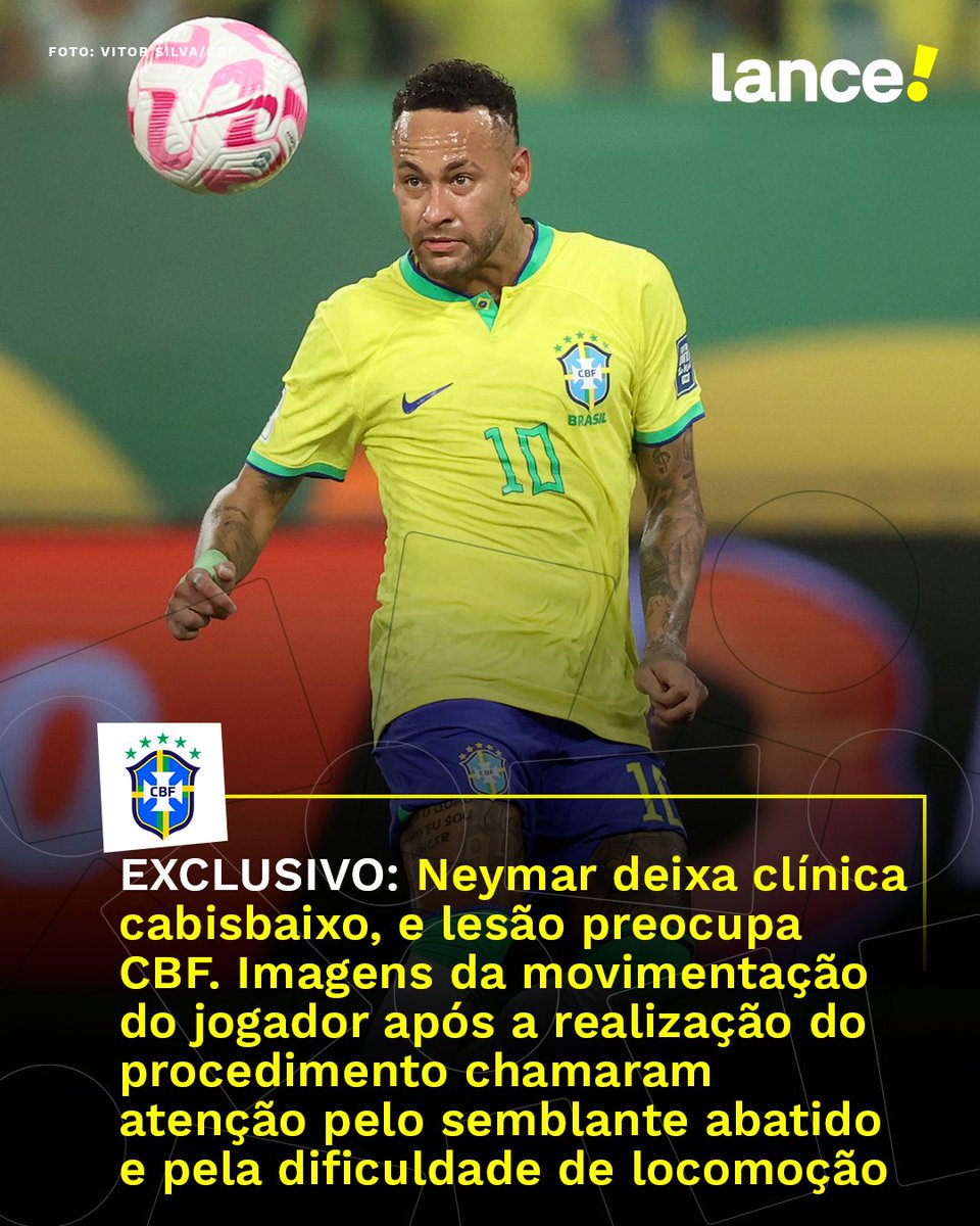 Neymar tem lesão na panturrilha e dúvida na Copa
