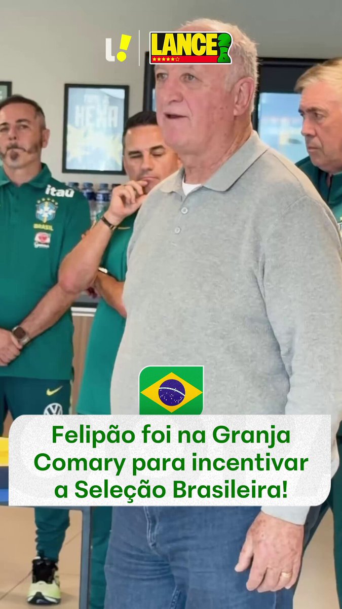 Felipão visita treino da Seleção na Granja
