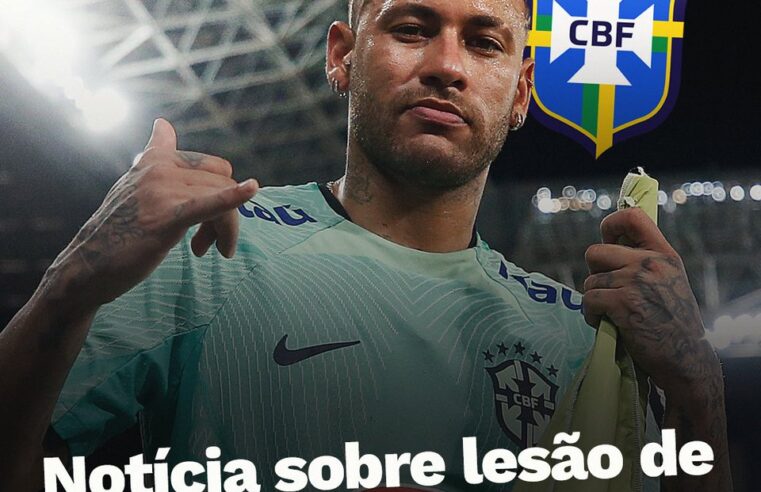 Neymar fica fora da seleção por lesão