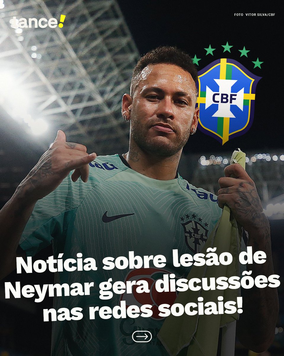 Neymar fica fora da seleção por lesão
