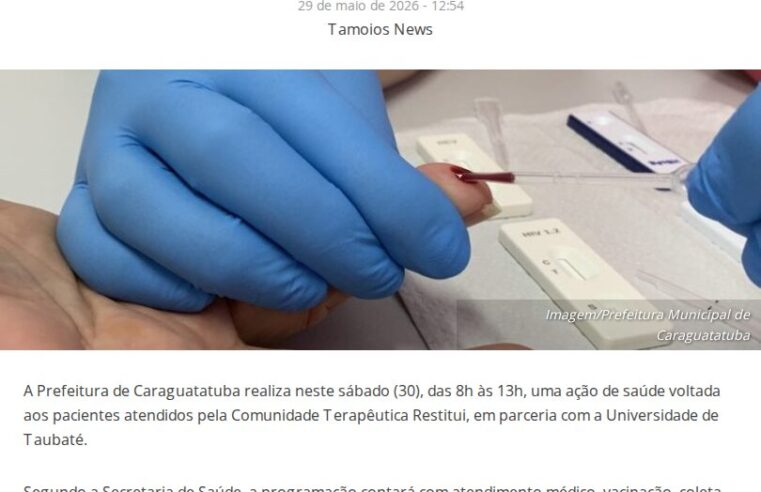 Saúde chega à Comunidade Terapêutica Restitui em Caraguatatuba