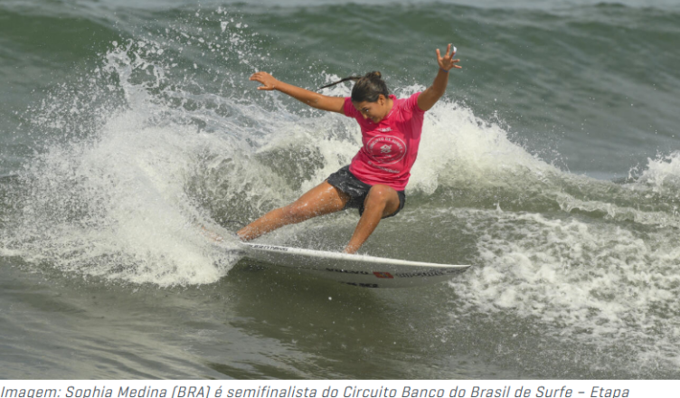 Sophia Medina vence etapa feminina em Ubatuba