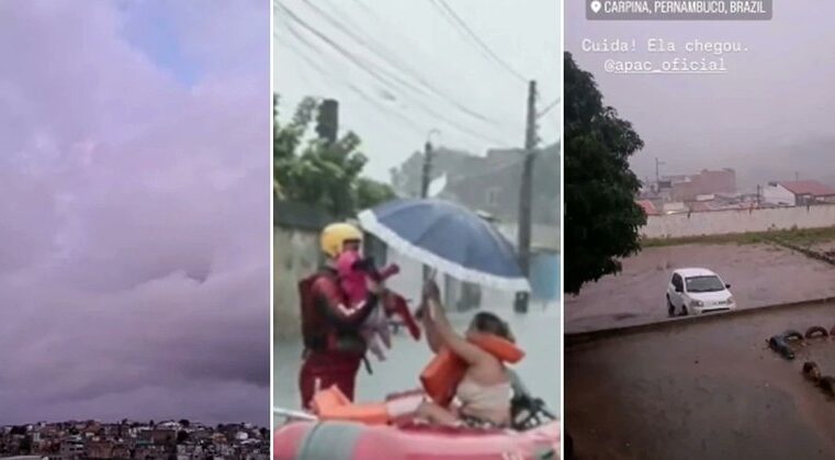 Rio Capibaribe atinge cota de inundação
