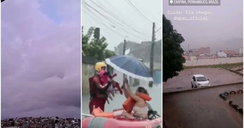 Rio Capibaribe atinge cota de inundação