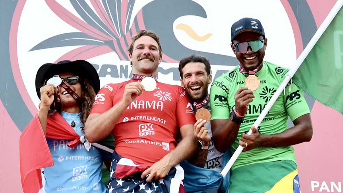 Surfista de São Sebastião ganha bronze no Pan