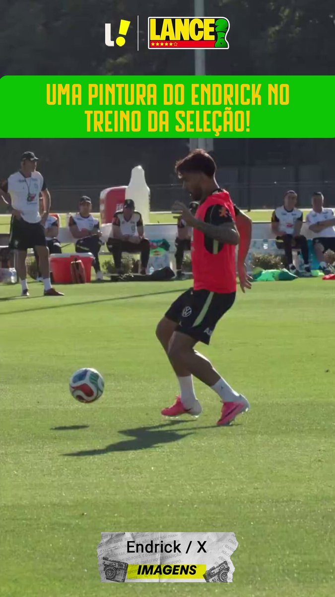 Endrick marca golaço em atividade da seleção