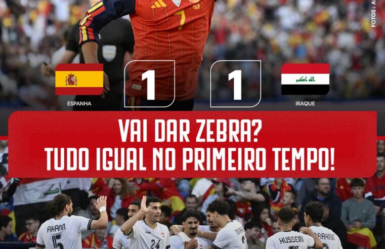 Espanha e Iraque empatam 1 a 1