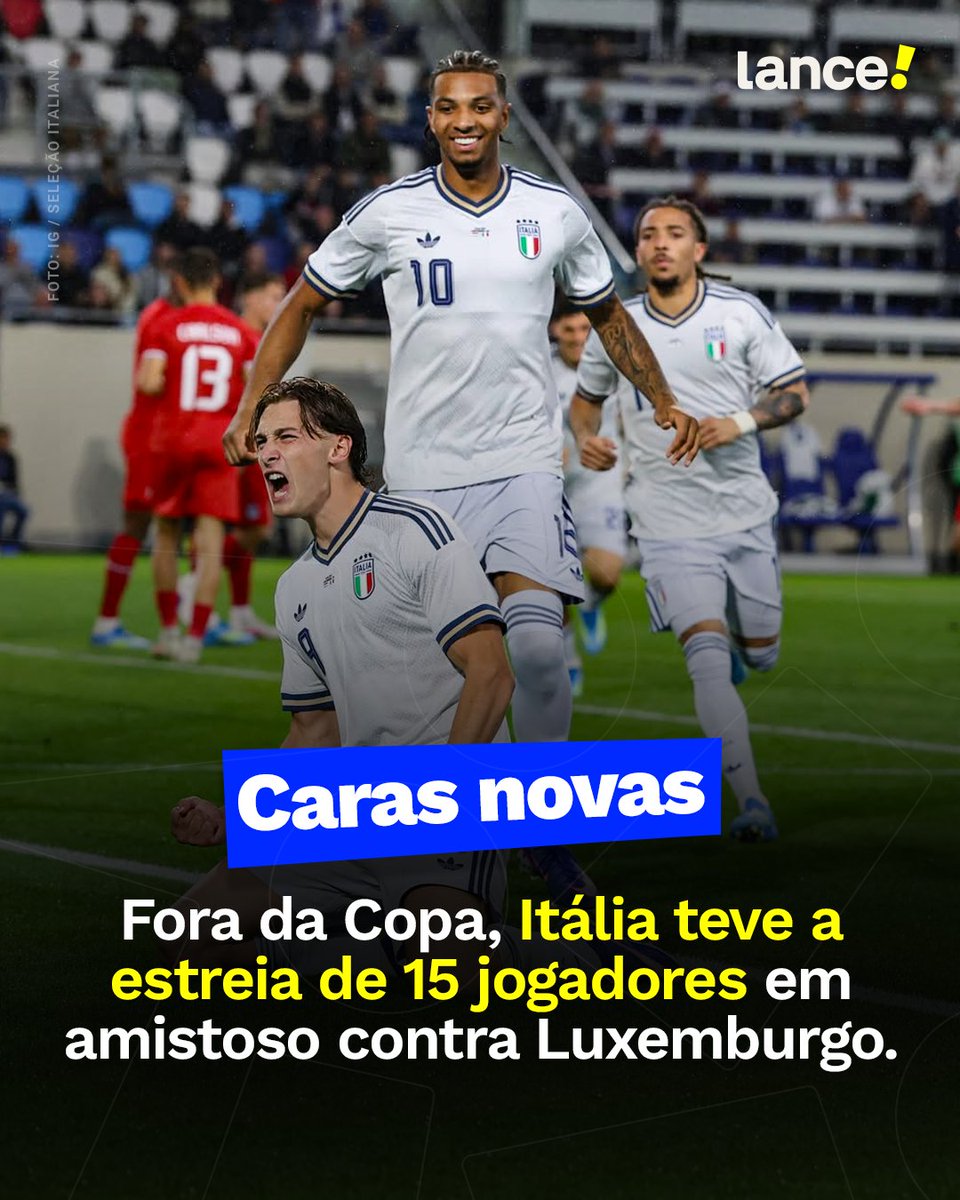 Itália vence Luxemburgo com equipe jovem