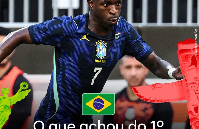 Brasil abre placar e empata no primeiro tempo