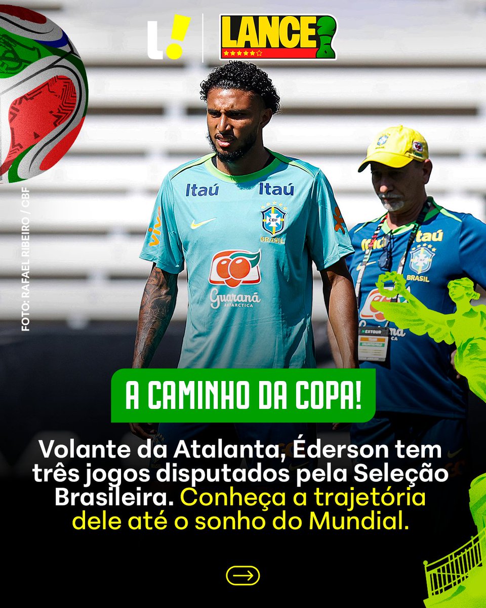 Volante Ederson ganha vaga na Copa 2026