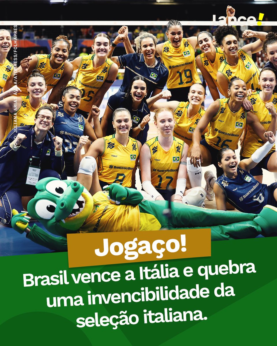 Brasil vence Itália e lidera Liga das Nações