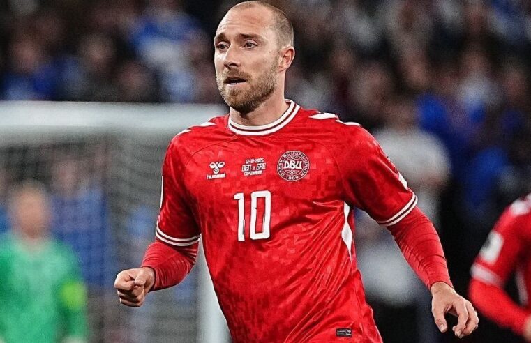 Eriksen está bem e com bom humor