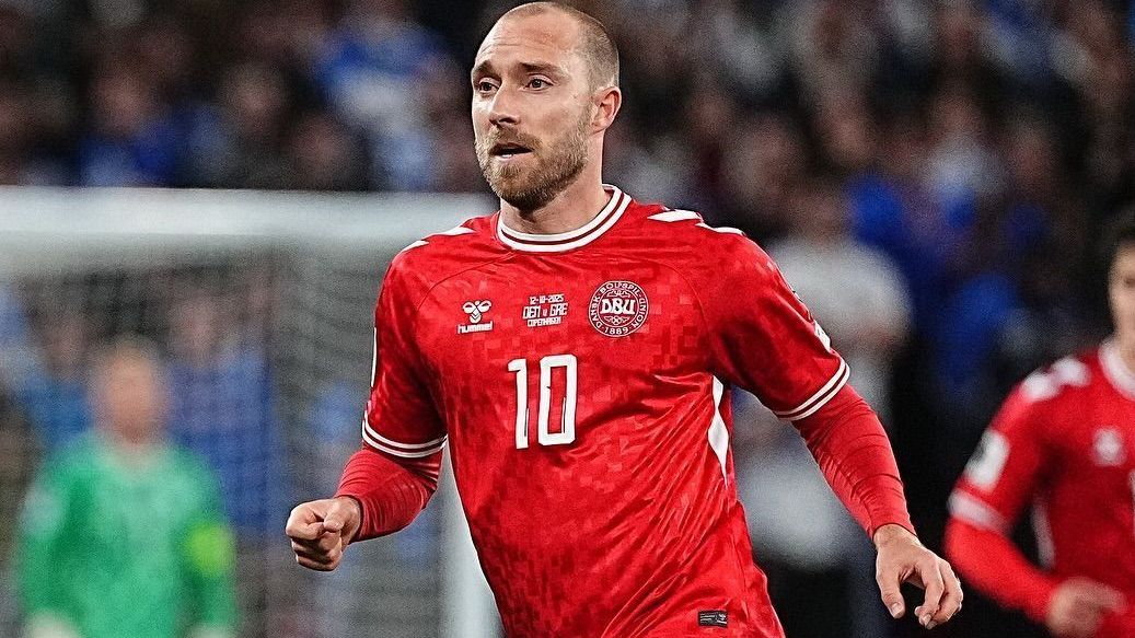 Eriksen está bem e com bom humor