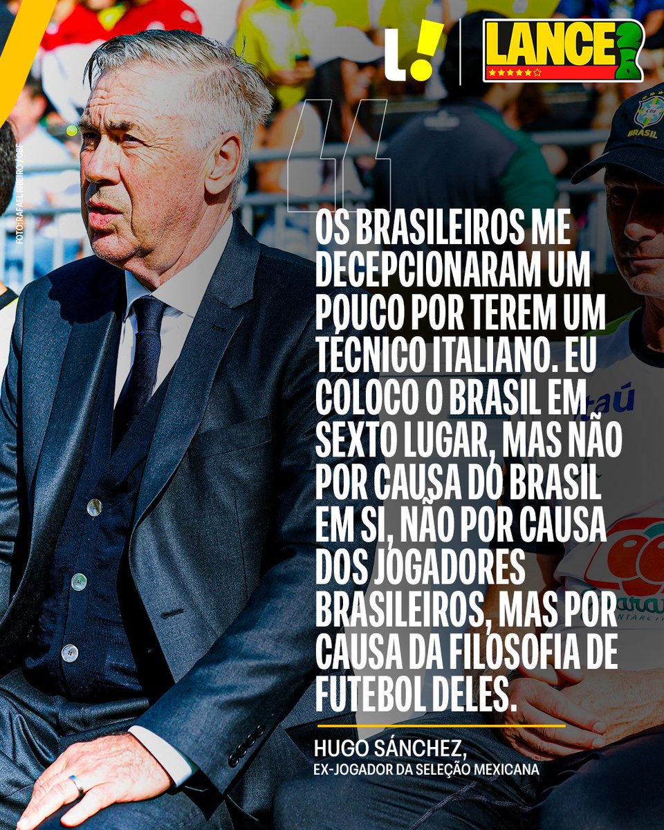 Hugo Sánchez prevê Brasil em sexto no Mundial