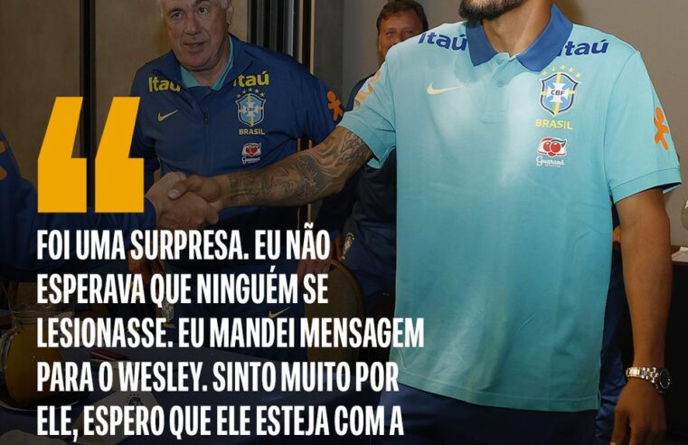 Éderson substitui Wesley e chega ao Brasil