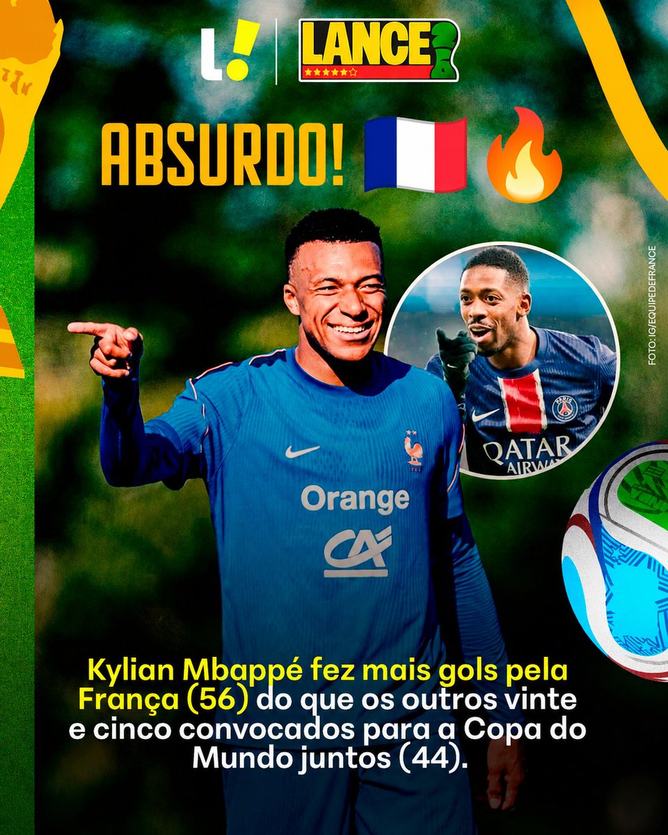 Mbappé supera gols de 25 franceses
