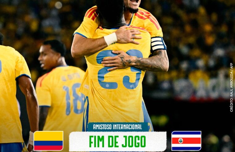 Colômbia vence Costa Rica por 3 a 1