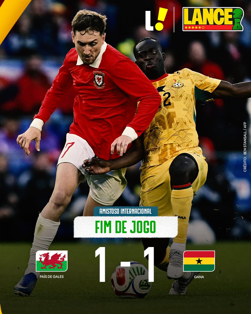 Gana empata 1 a 1 com País de Gales