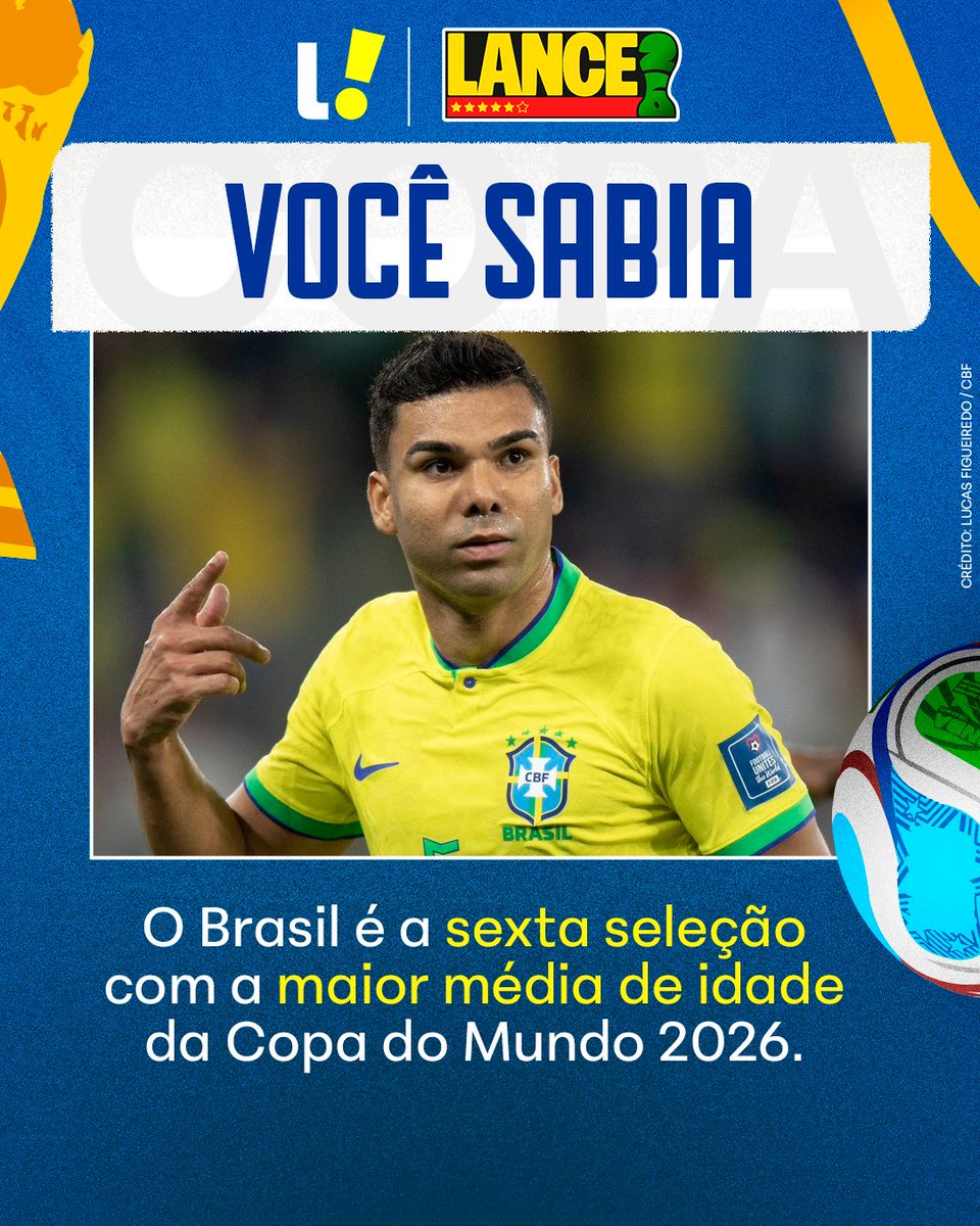 Seleção chega à Copa com média de 29,2 anos