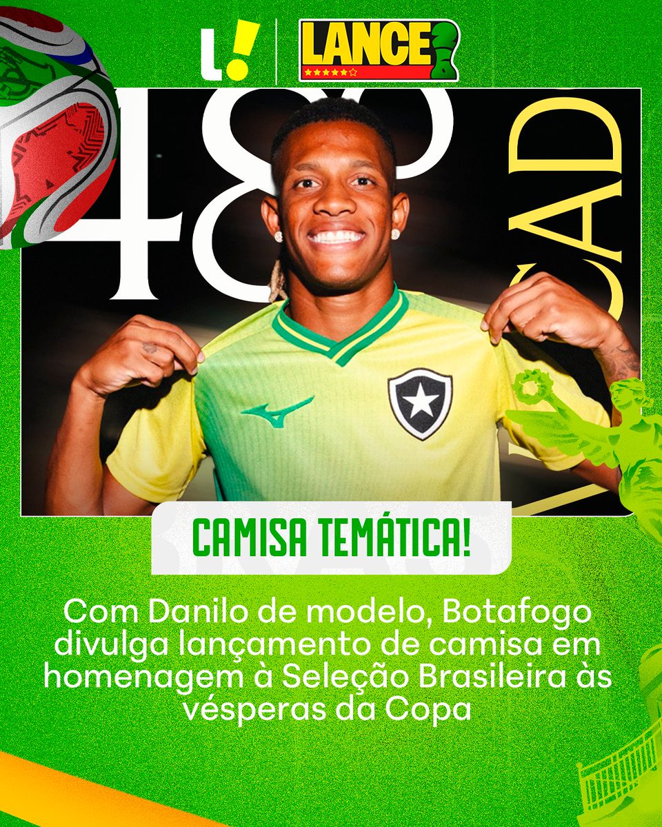 Botafogo lança camisa amarela para Copa