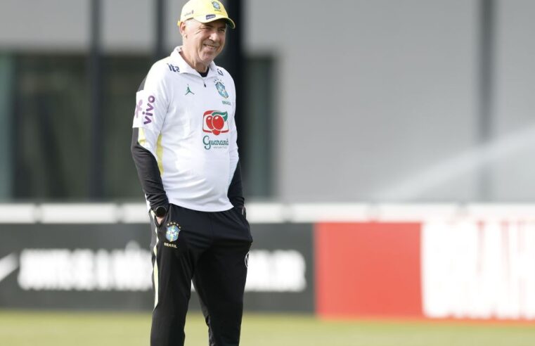 Ancelotti testa time antes de amistoso contra Egito