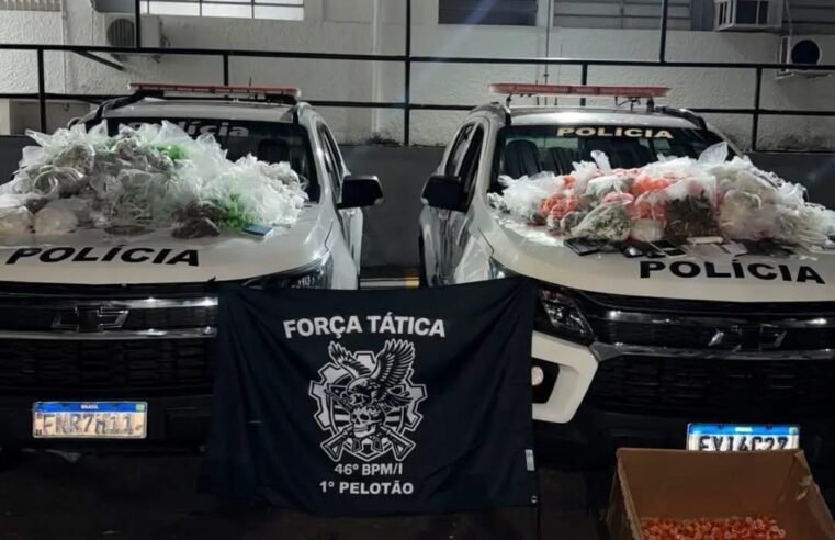 Polícia militar apreende drogas e prende mulher