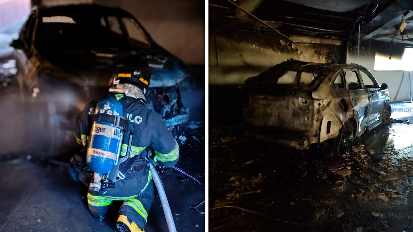 Incêndio em carro híbrido exige protocolo especial