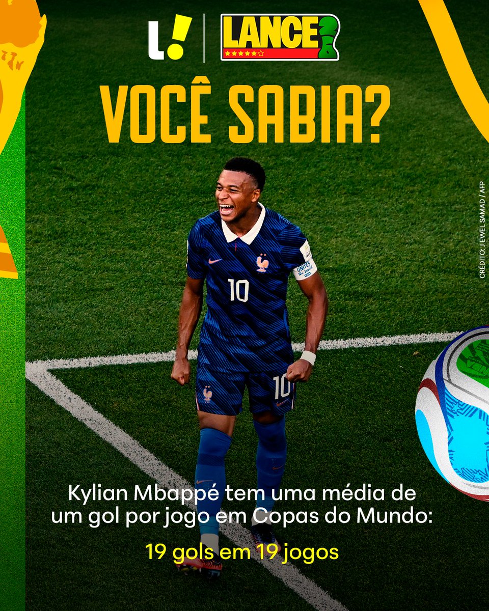 Mbappé marca contra Paraguai e iguala média