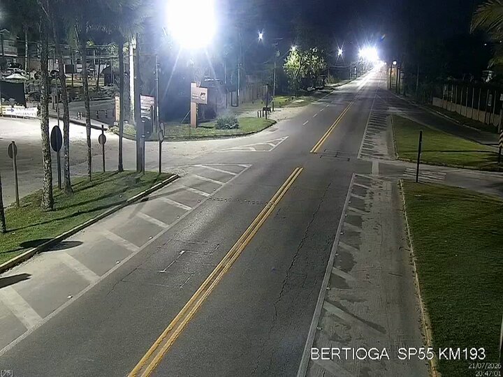 Tráfego normal e visibilidade reduzida em trecho da SP-055