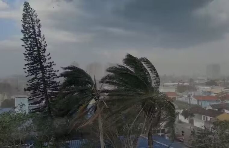 Ventania paralisa balsa e interditam rodovia no Litoral Norte