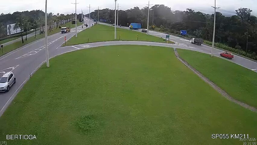 Tráfego normal em Bertioga e São Sebastião