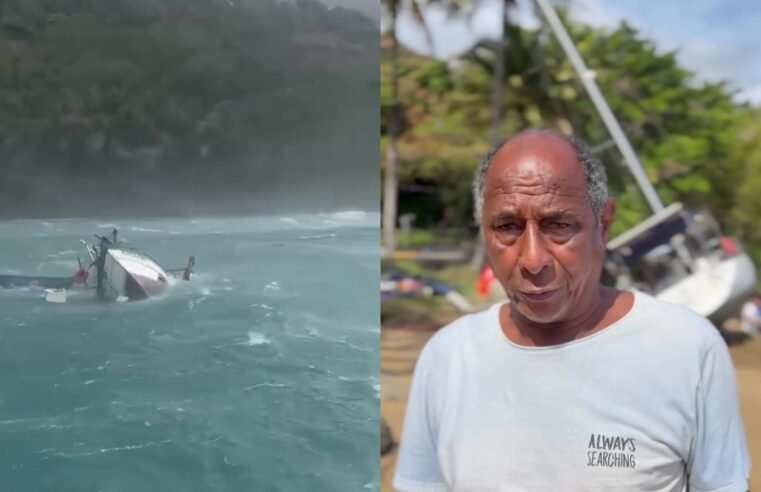 Pescador de Ilhabela perde barco-casa em naufrágio