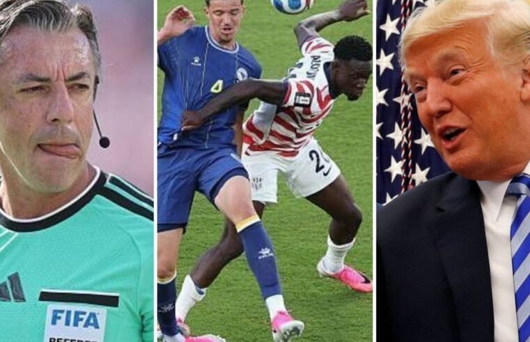 Trump critica árbitro brasileiro na Copa 2026