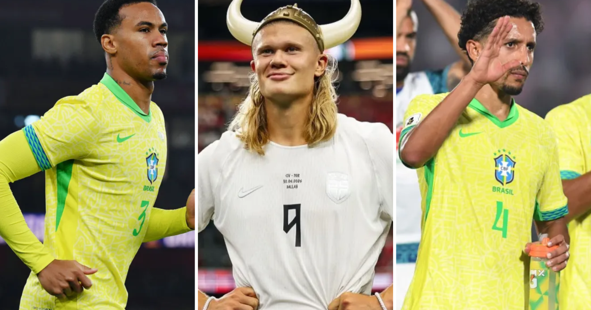 Haaland ameaça defesa brasileira com 9 gols