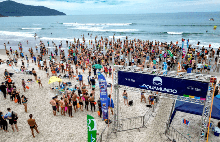 Aquamundo chega a São Sebastião com 2 mil atletas