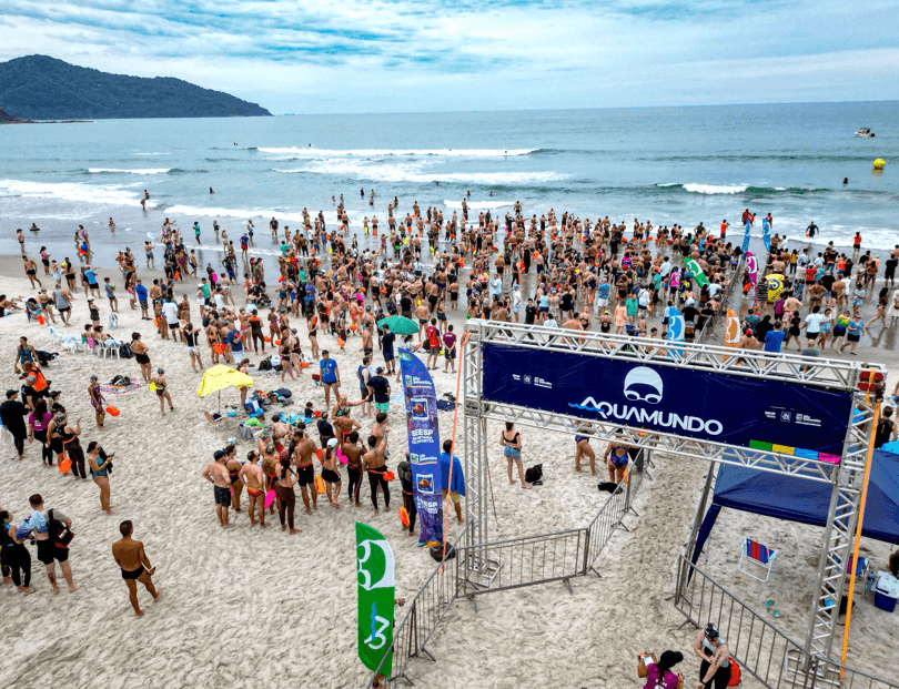 Aquamundo chega a São Sebastião com 2 mil atletas